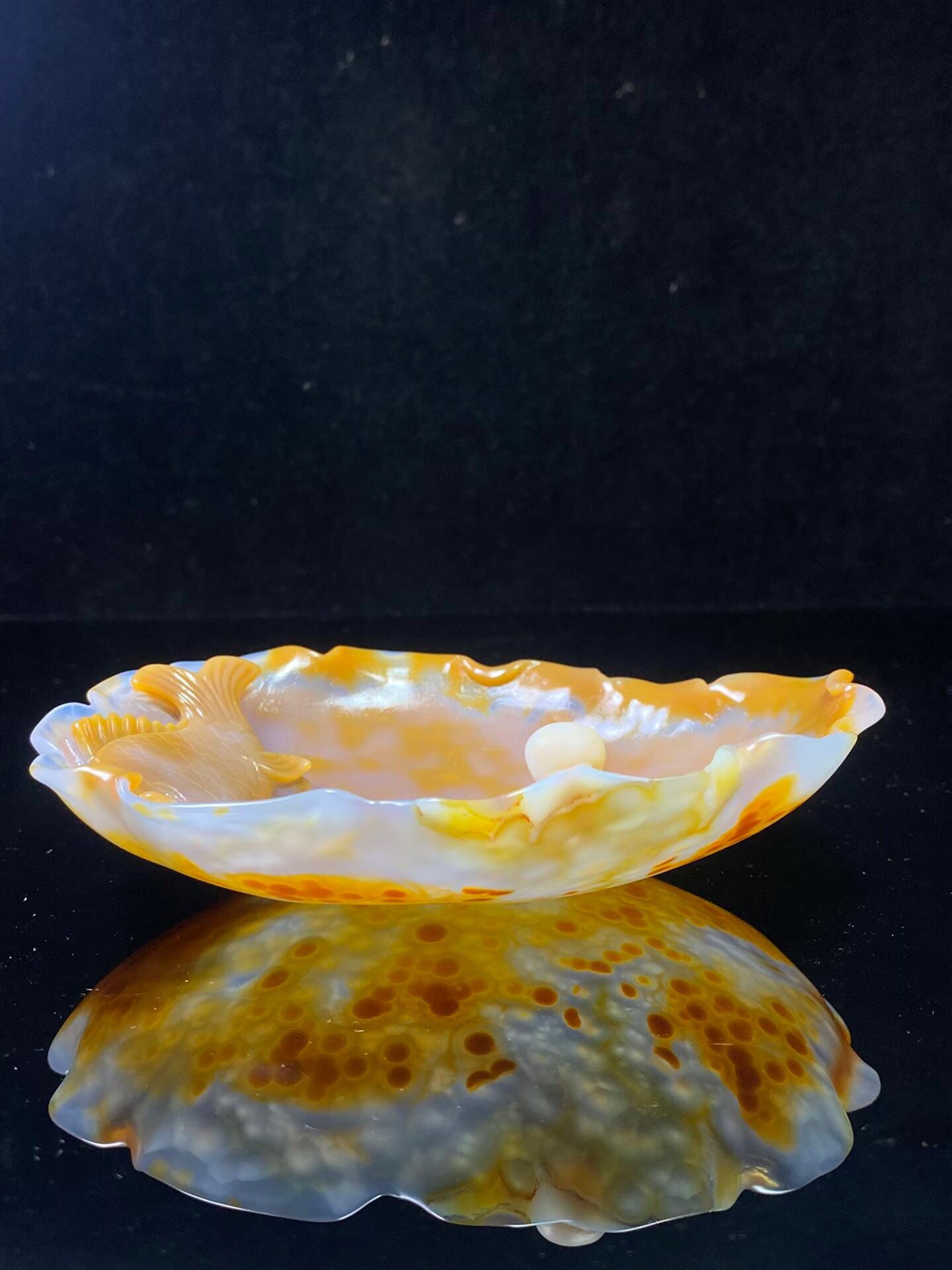 Chinese antique agate washed with water