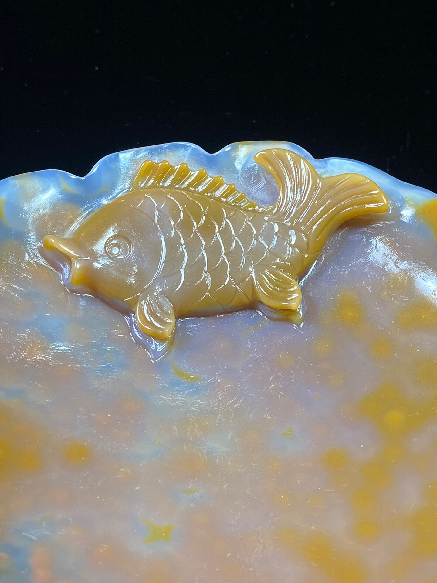 Chinese antique agate washed with water