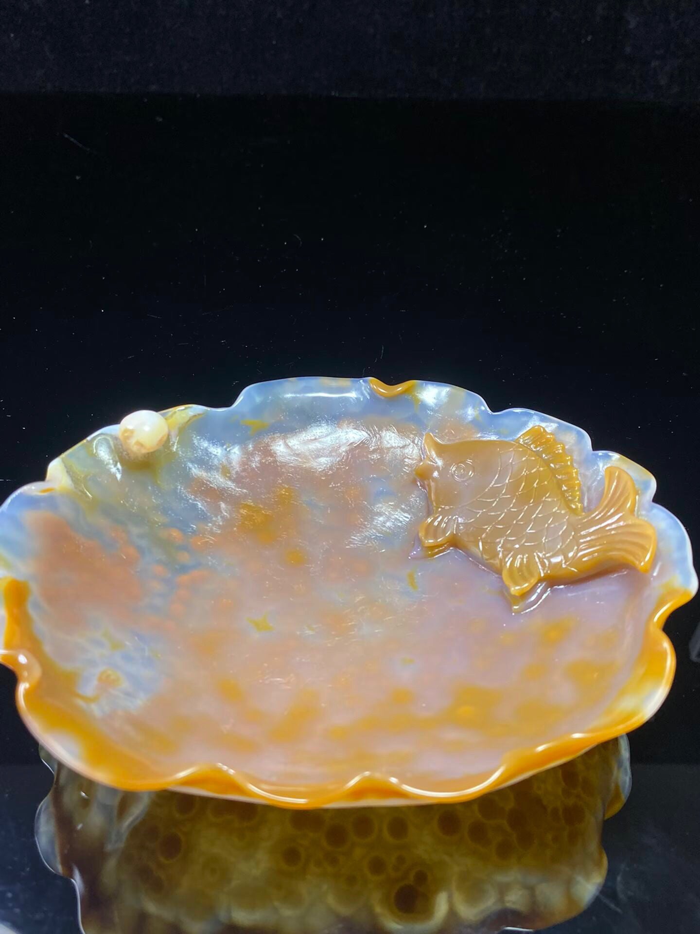 Chinese antique agate washed with water