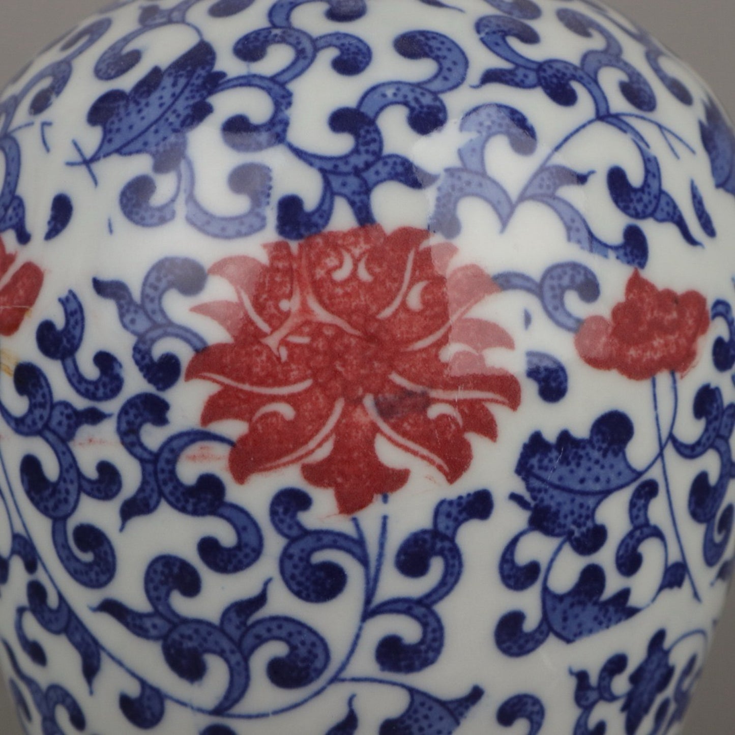 A pair of ceramic blue and white glazed plum blossom vases