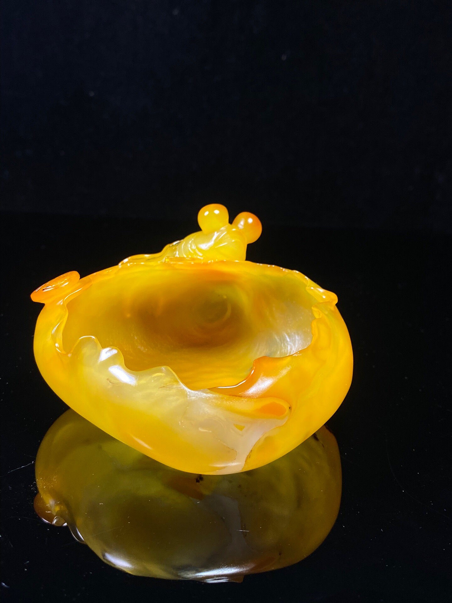 Chinese antique agate washed with water