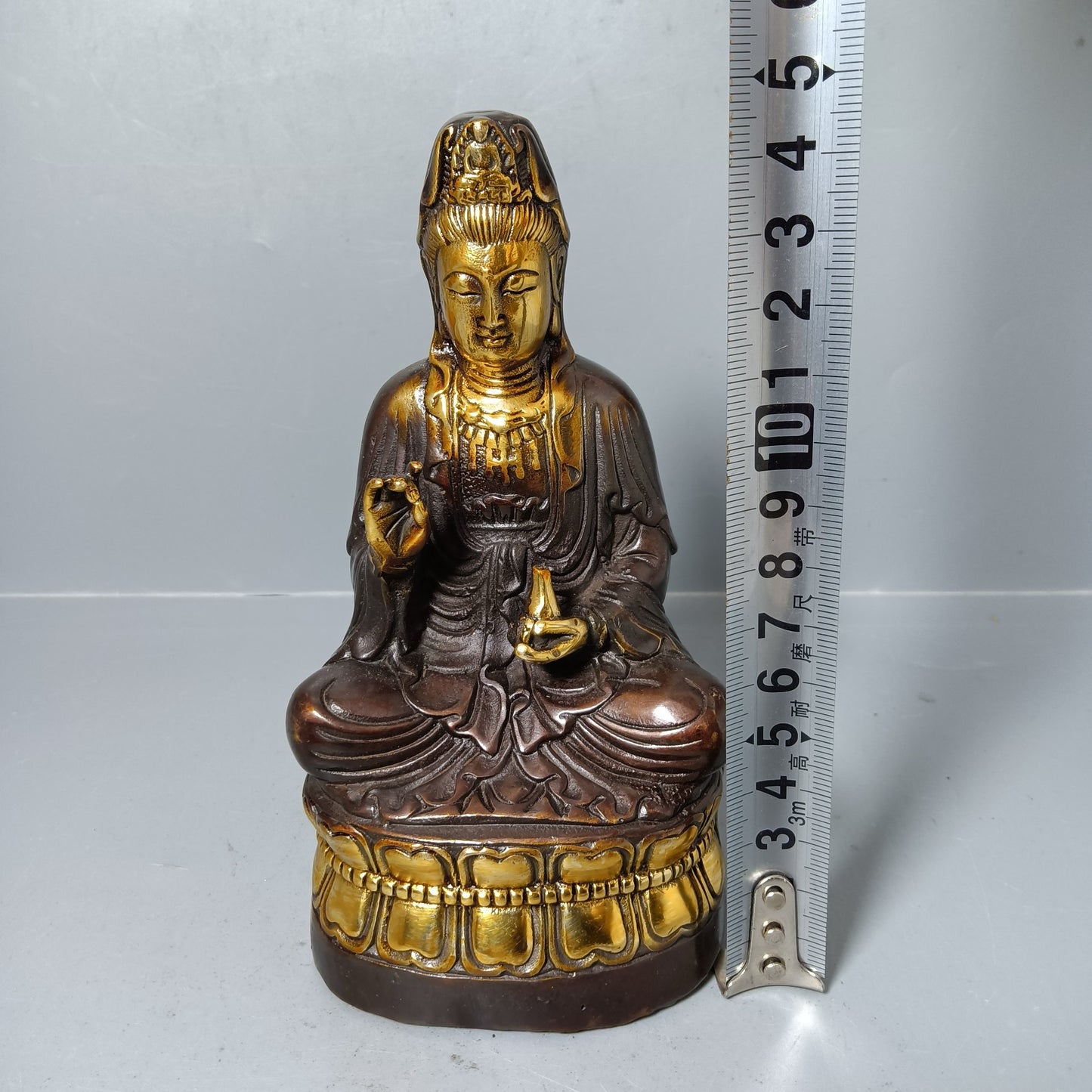 Chinese antique pure copper Guanyin ornaments