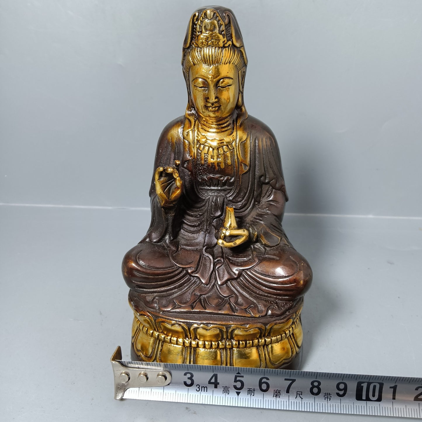 Chinese antique pure copper Guanyin ornaments