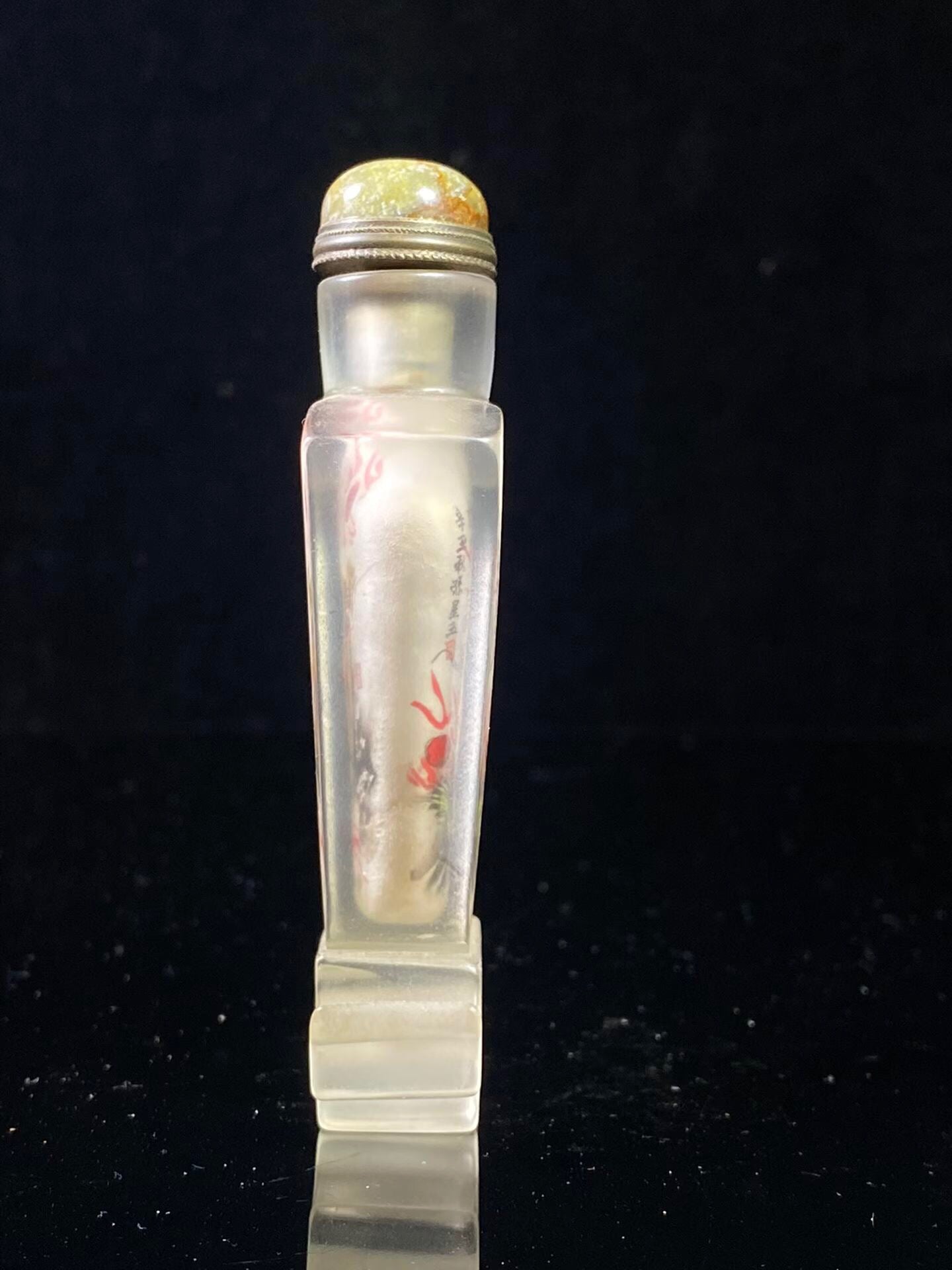 Chinese antique glass inner painted snuff bottle