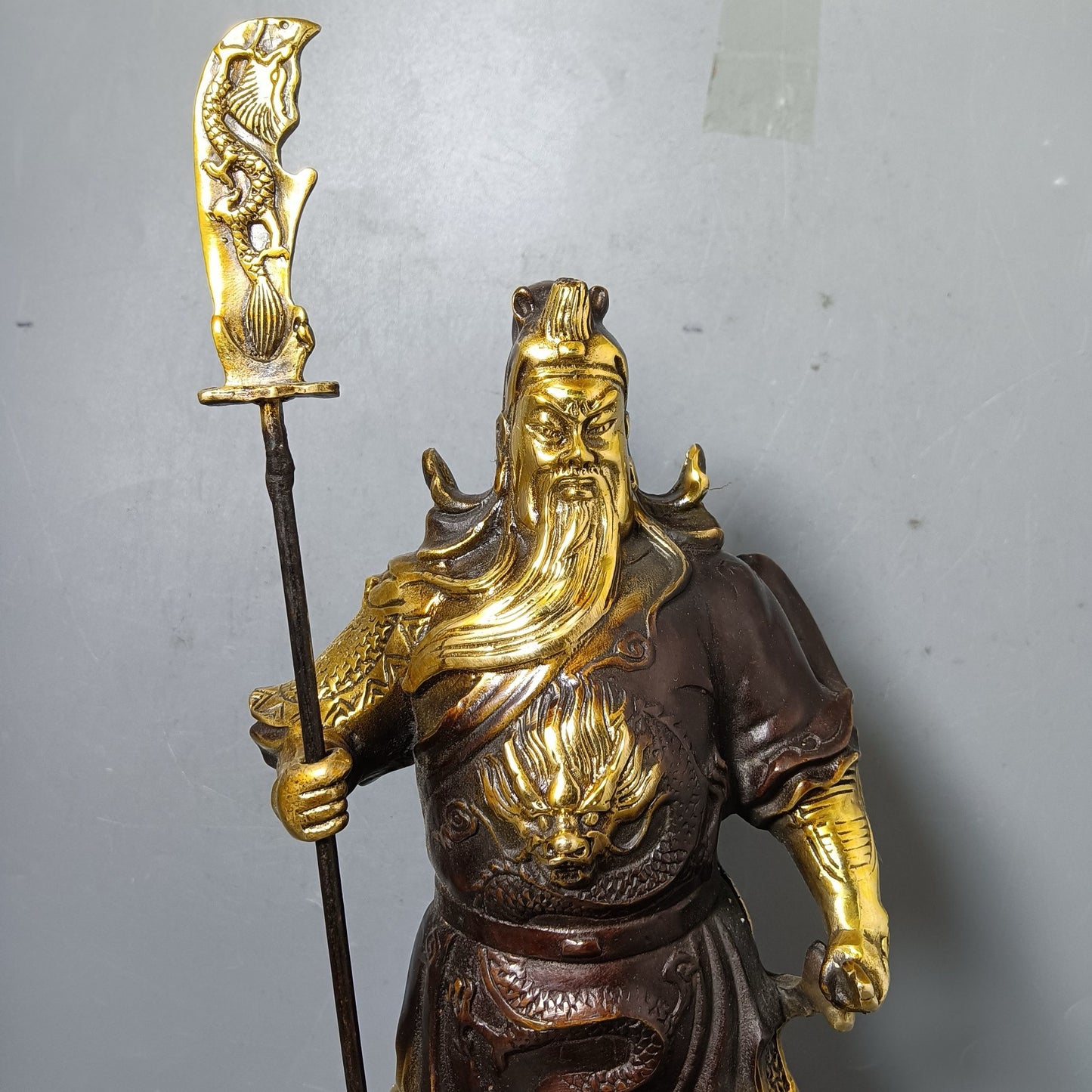 Chinese antique pure copper Guan Gong ornaments