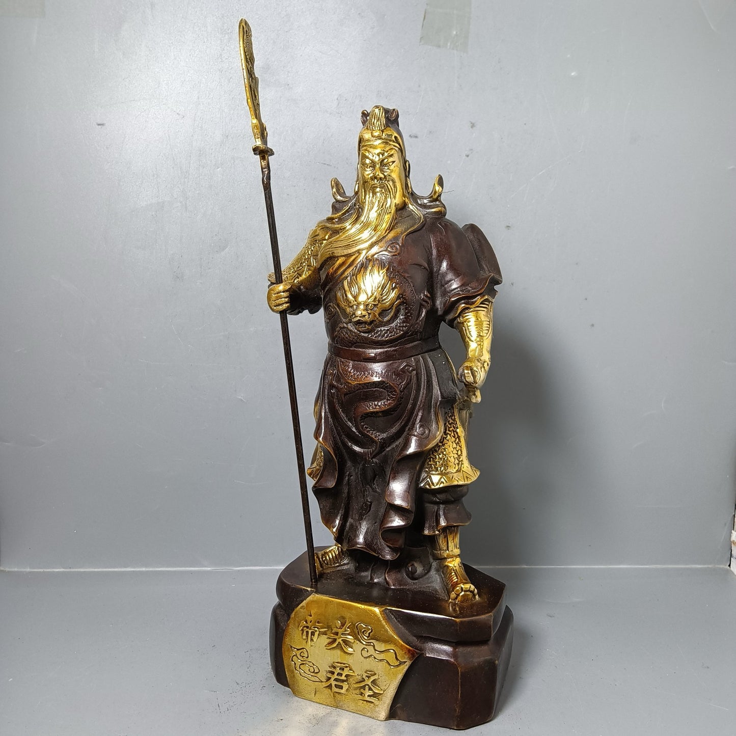Chinese antique pure copper Guan Gong ornaments