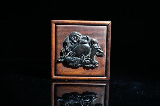 Pear wood inlaid shell sliding box