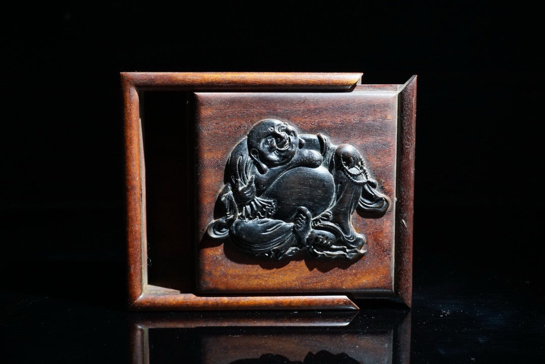 Pear wood inlaid shell sliding box