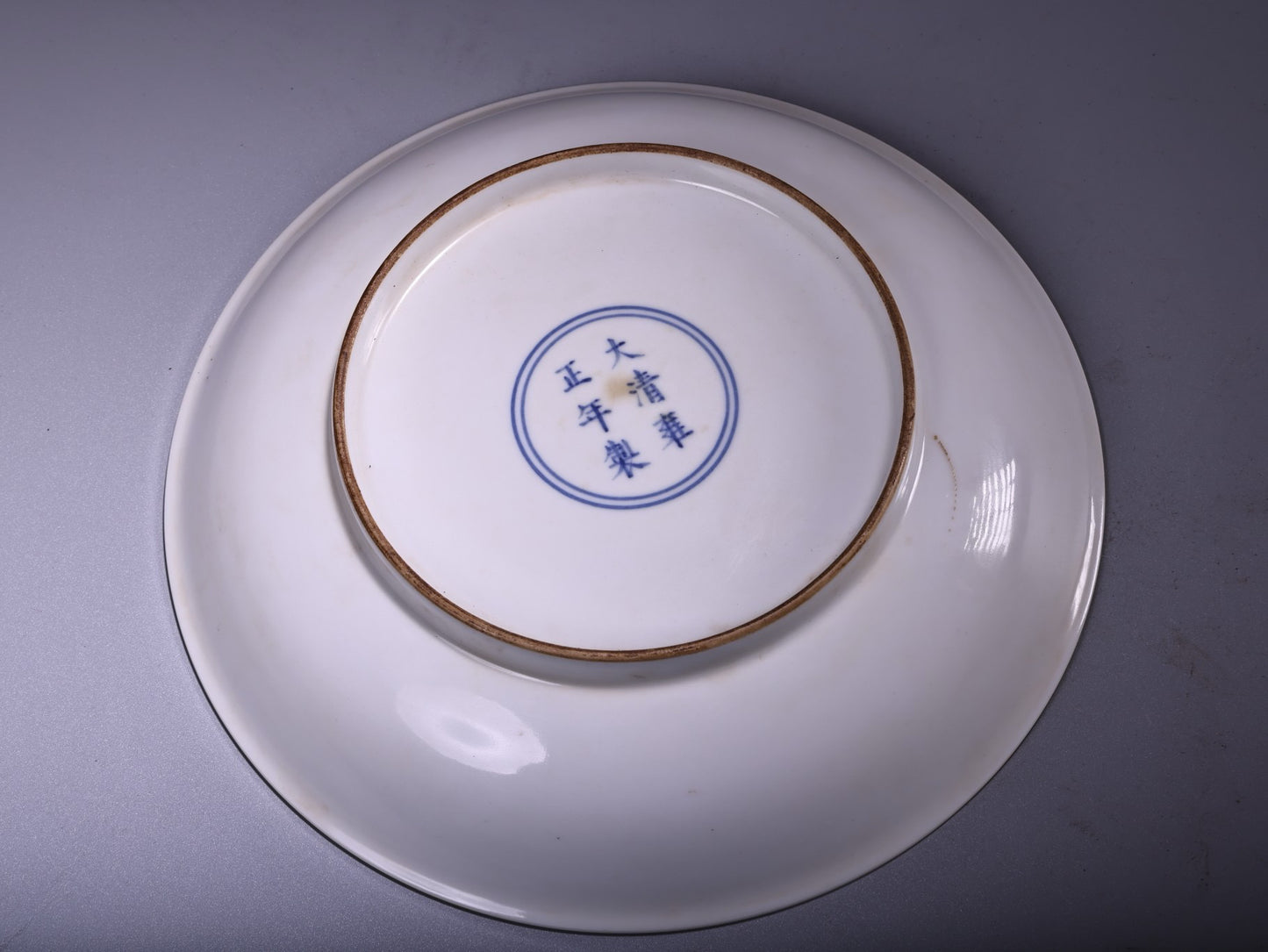 Pure hand-painted enamel powder porcelain plate