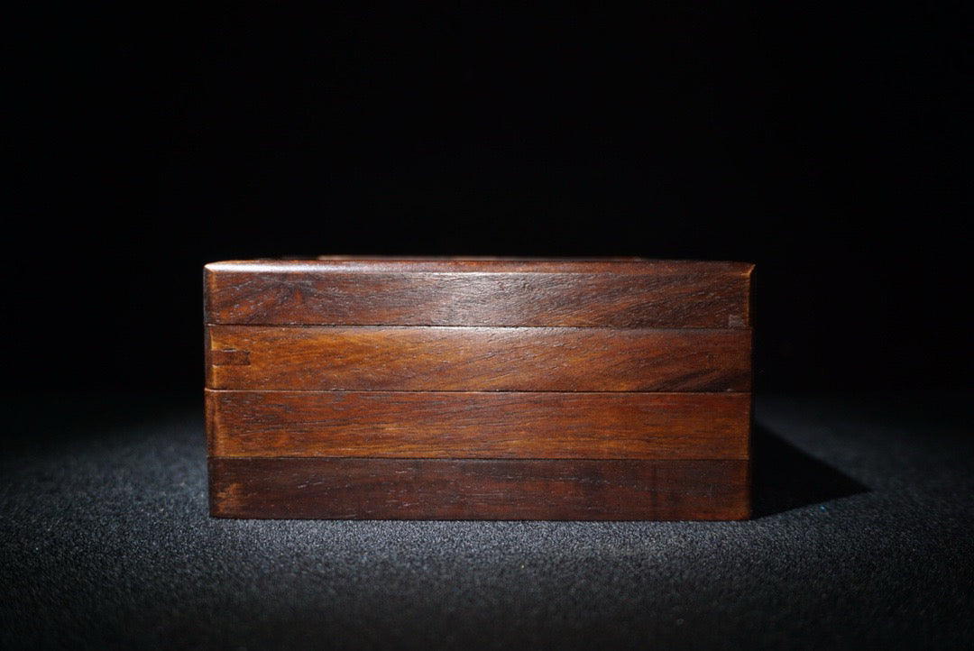 Rosewood inlaid shell mechanism box