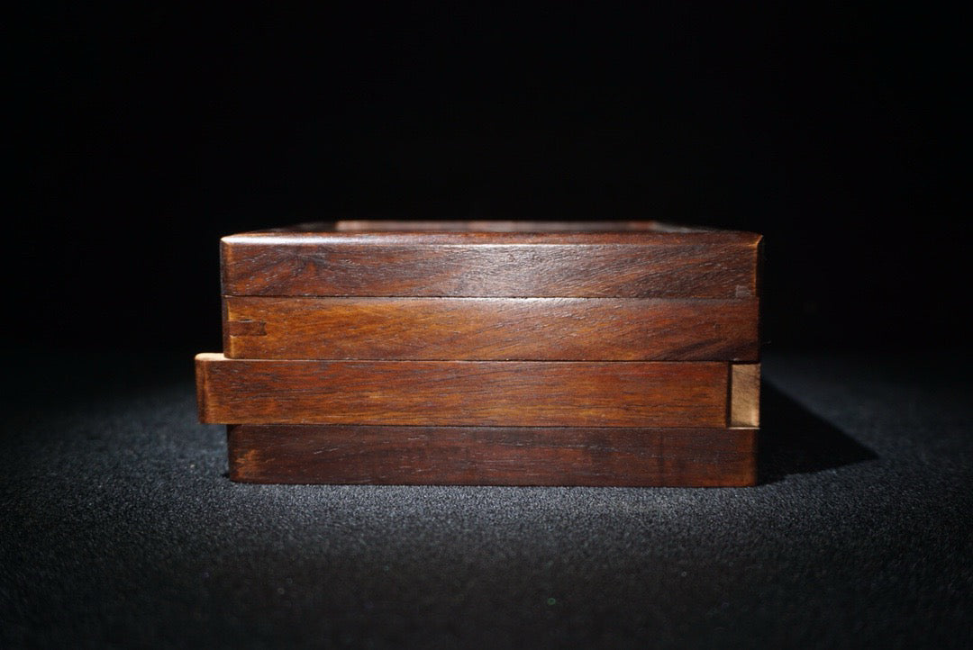 Rosewood inlaid shell mechanism box