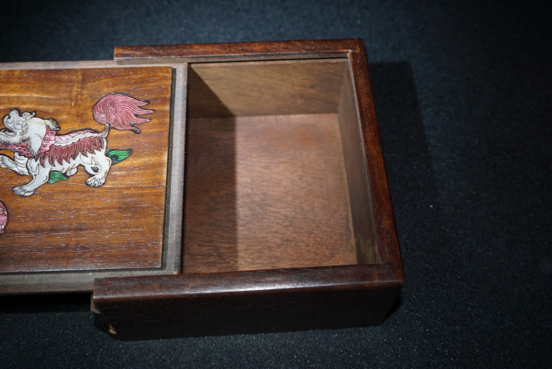 Rosewood inlaid shell mechanism box