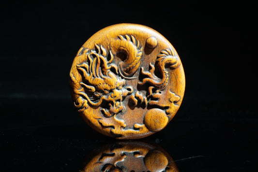 Hua Li Mu finely carved small inkstone