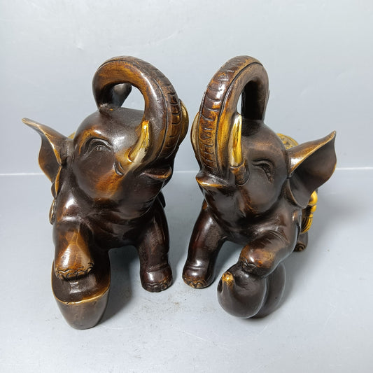 Chinese antique pure copper wealth luck ornament