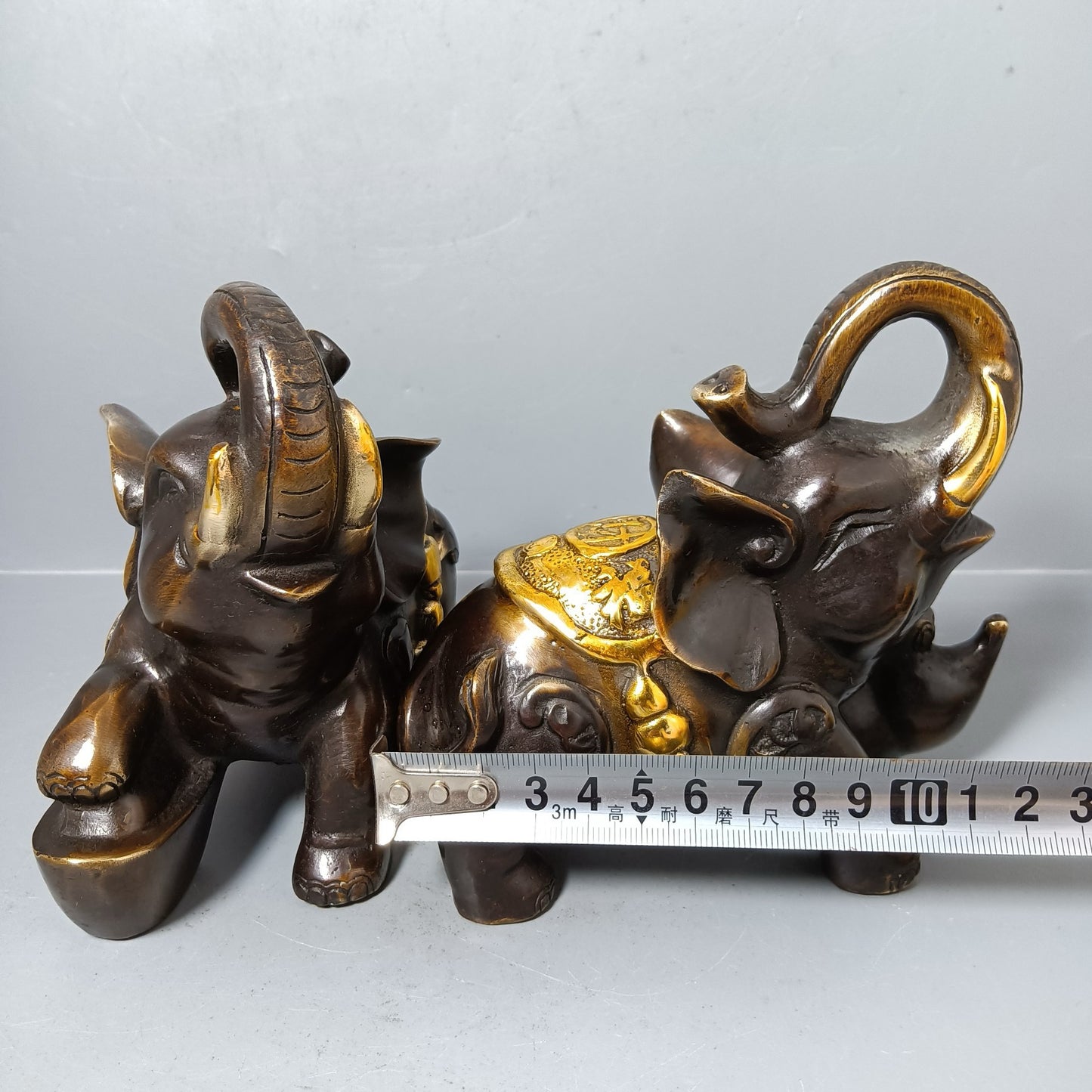 Chinese antique pure copper wealth luck ornament