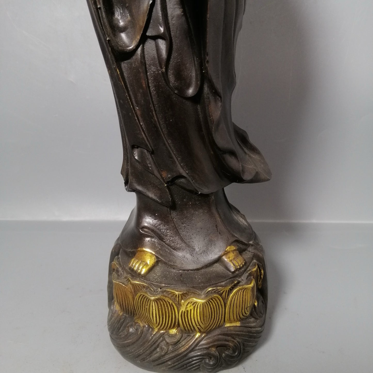 Chinese antique pure copper Guanyin ornaments