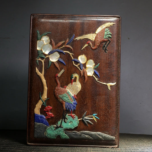 Hua Li Mu Bai Bao inlaid multi treasure box