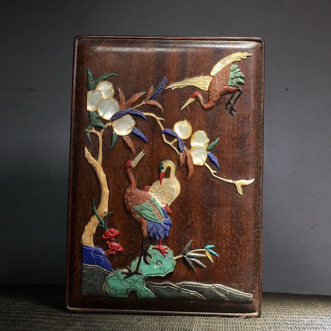 Hua Li Mu Bai Bao inlaid multi treasure box