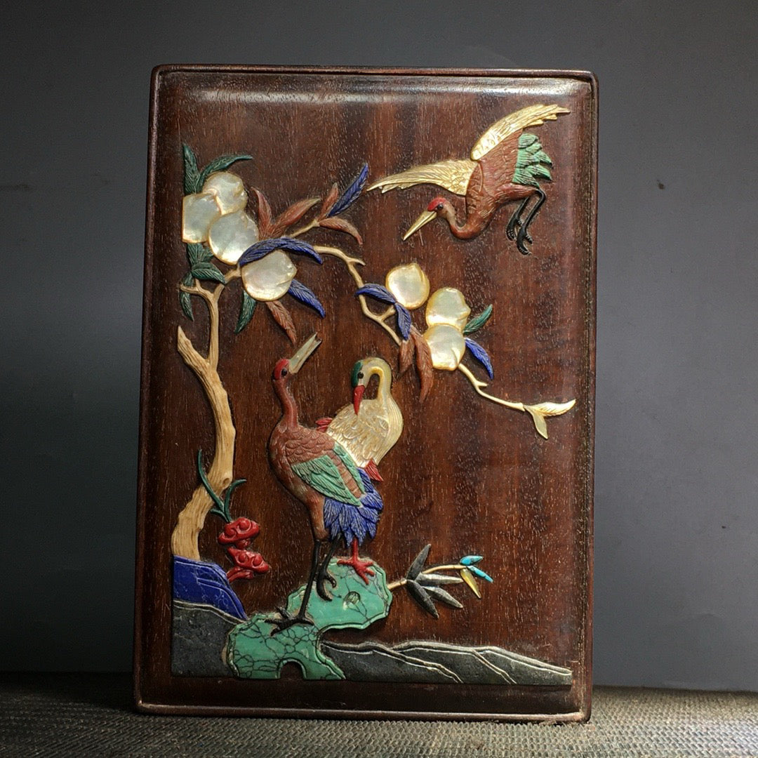 Hua Li Mu Bai Bao inlaid multi treasure box