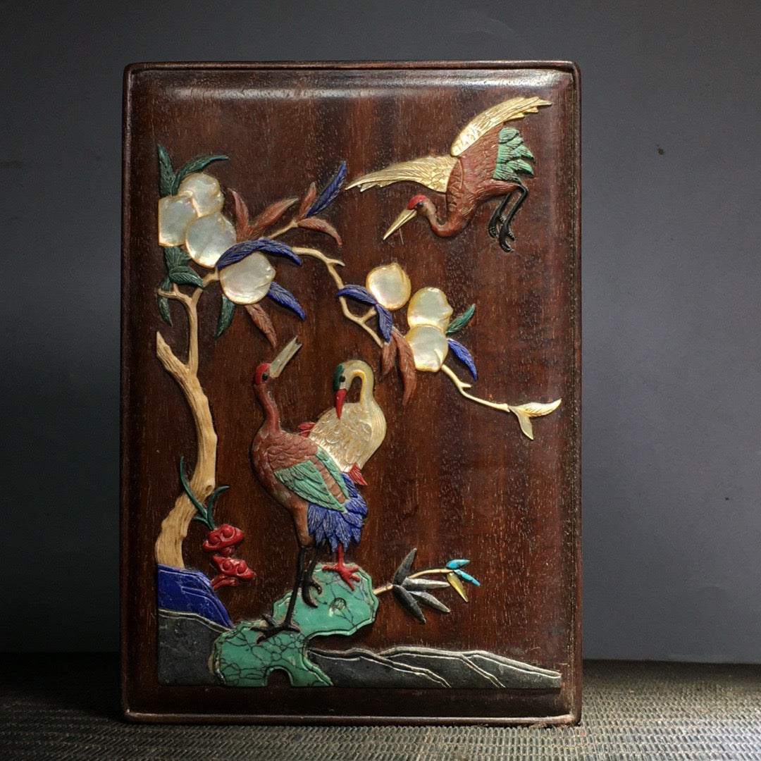Hua Li Mu Bai Bao inlaid multi treasure box