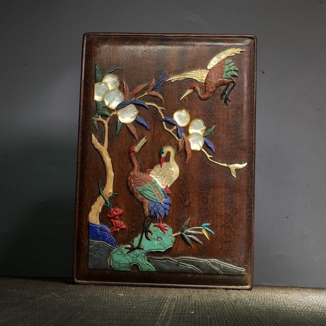 Hua Li Mu Bai Bao inlaid multi treasure box