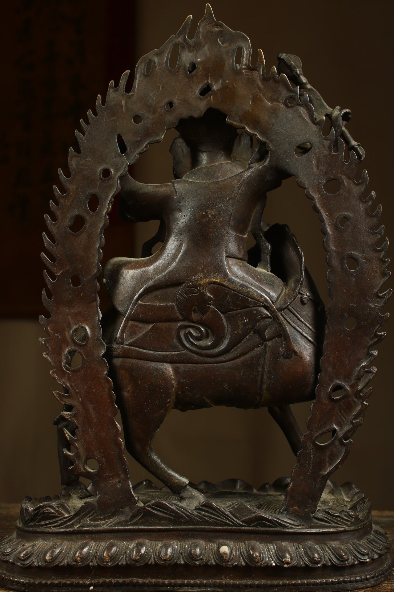 Handmade copper gilded gold statue to create an auspicious Heavenly Mother