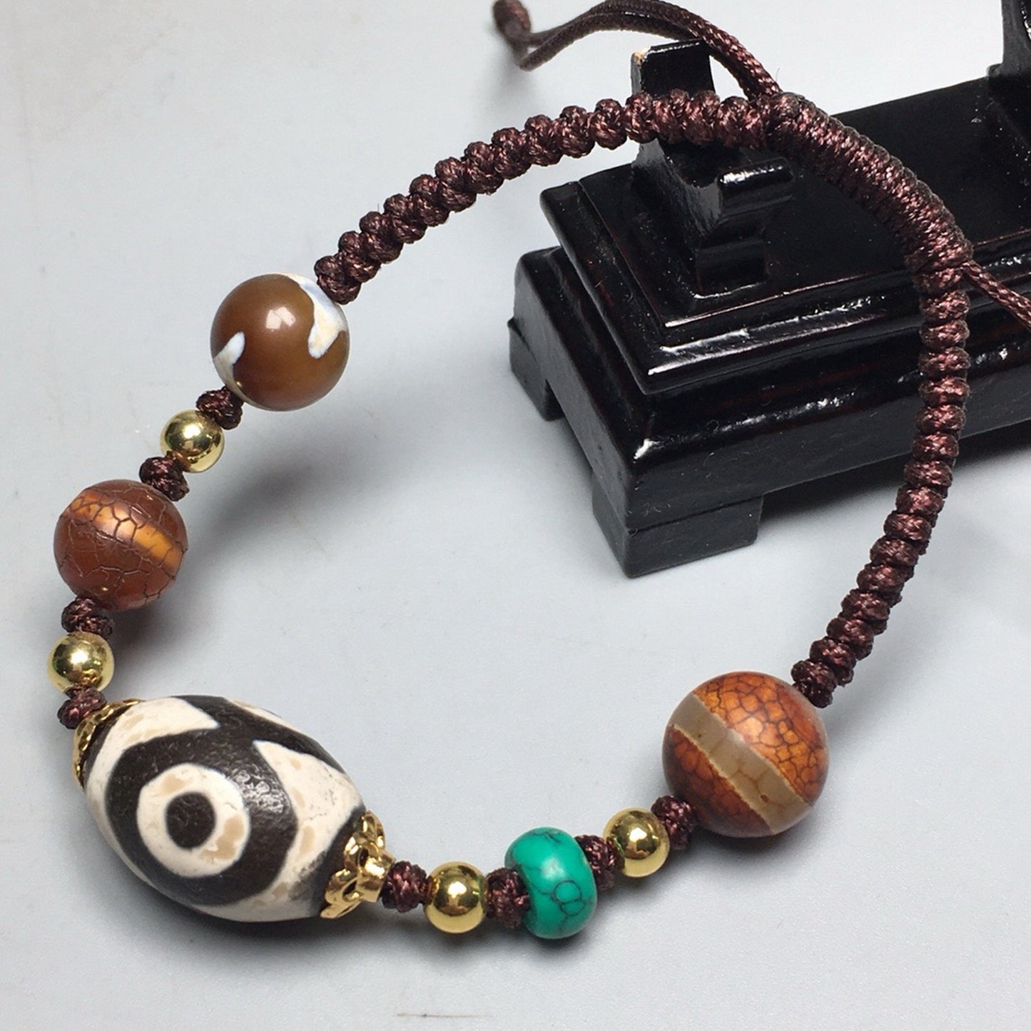 Agate Jade Celestial Bead Bracelet