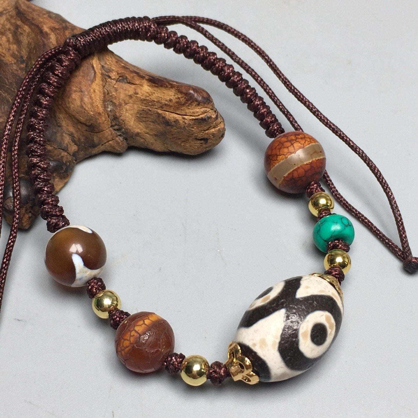 Agate Jade Celestial Bead Bracelet