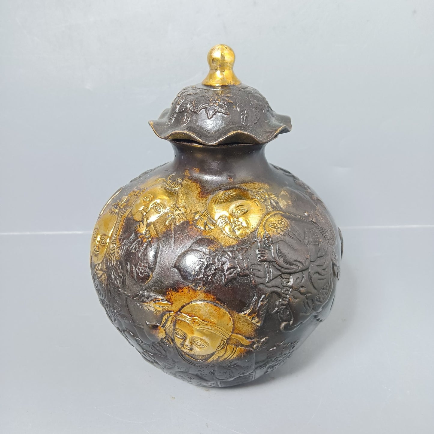Chinese antique pure copper general ornament