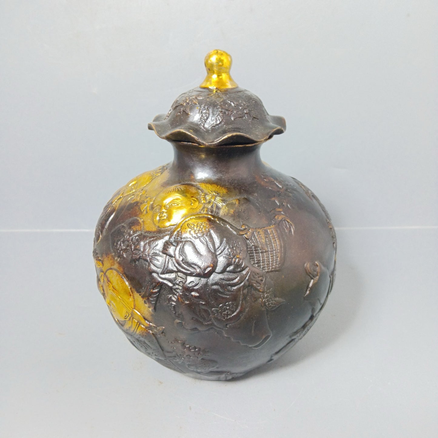 Chinese antique pure copper general ornament
