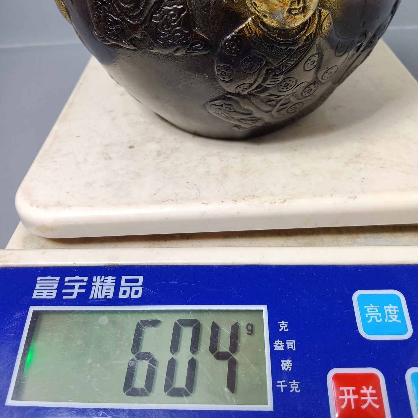 Chinese antique pure copper general ornament