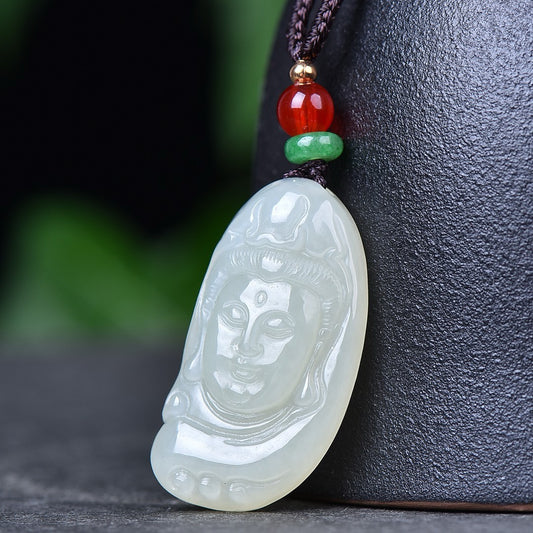 Hotan Jade's Auspicious Guanyin