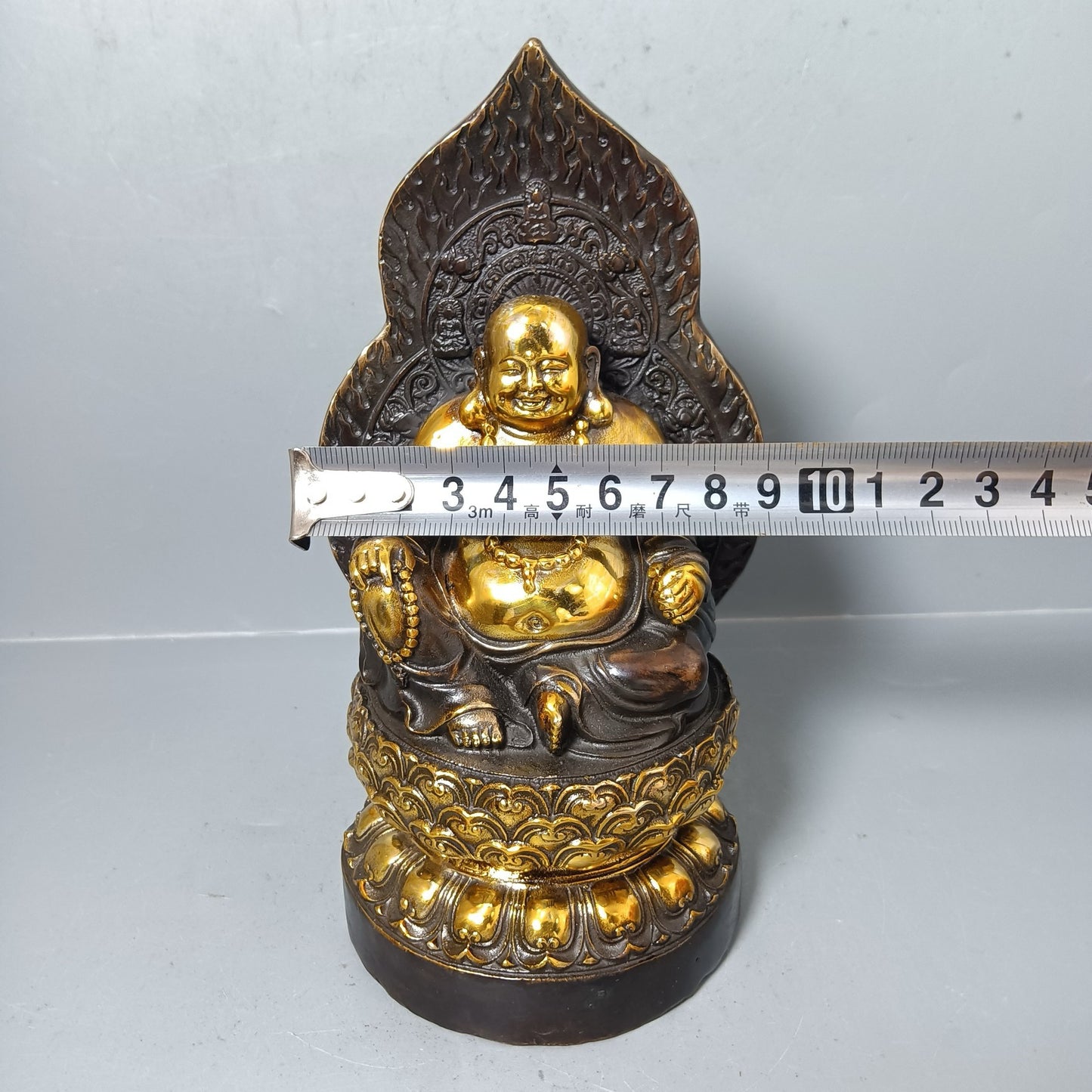 Chinese antique pure copper Maitreya Buddha ornaments