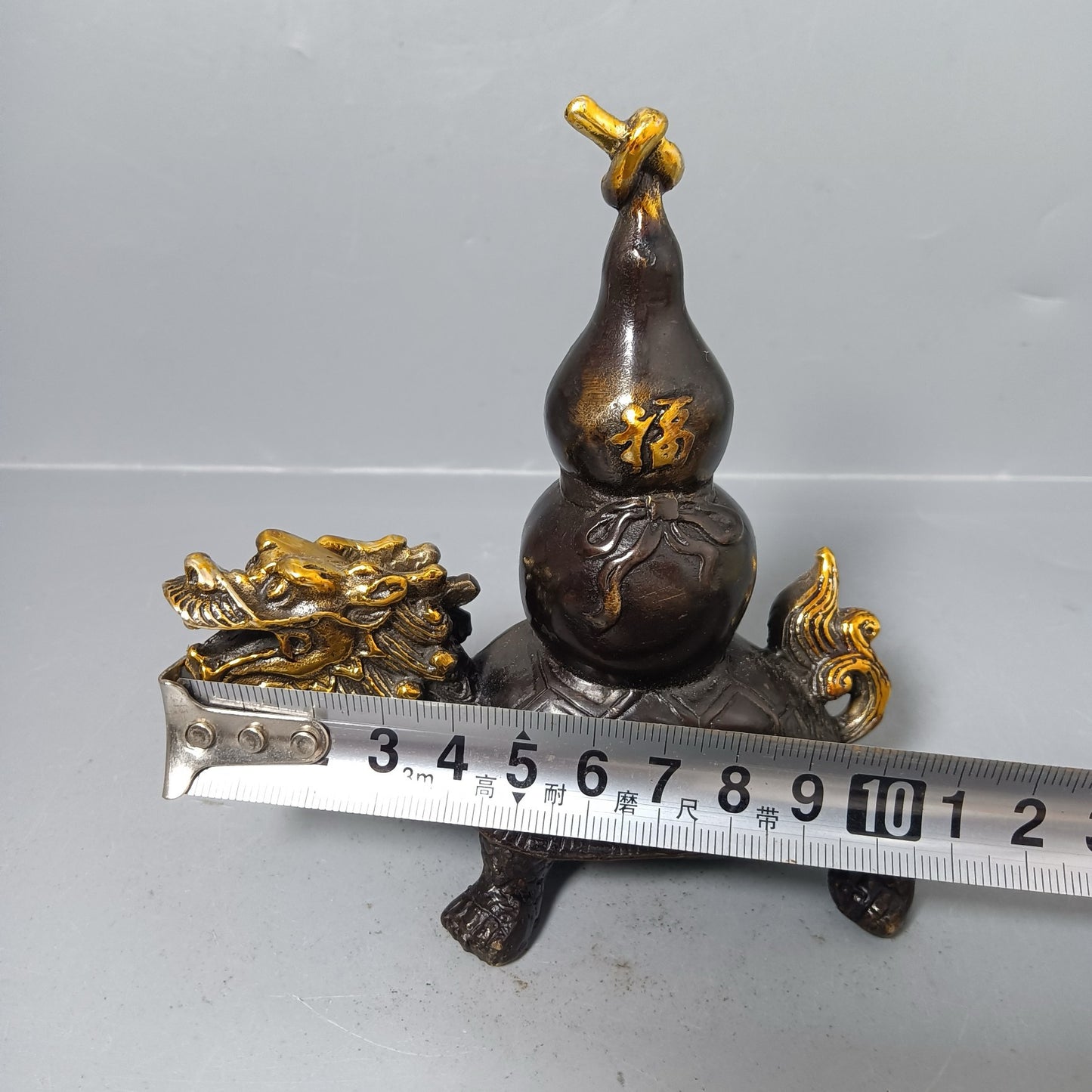 Chinese antique pure copper turtle ornaments