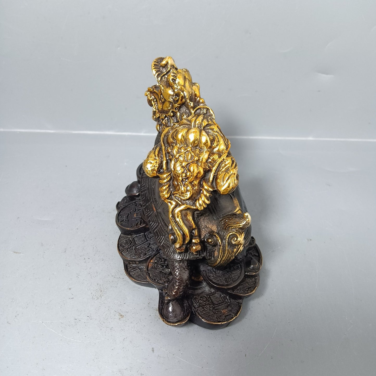 Chinese antique pure copper turtle ornaments