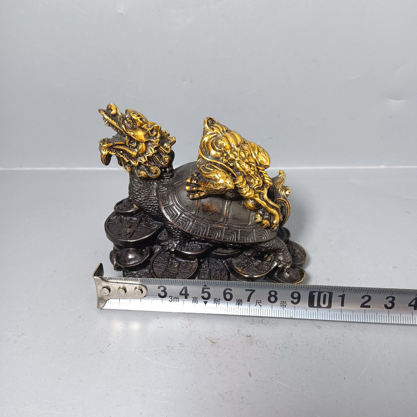 Chinese antique pure copper turtle ornaments