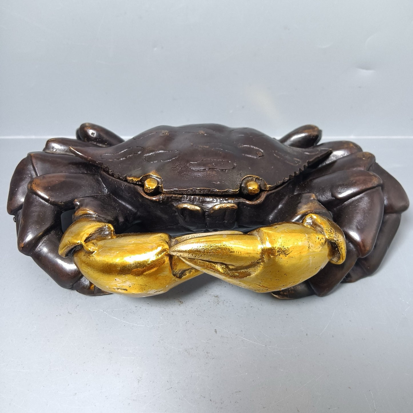 Chinese antique pure copper octagonal wealth ornaments