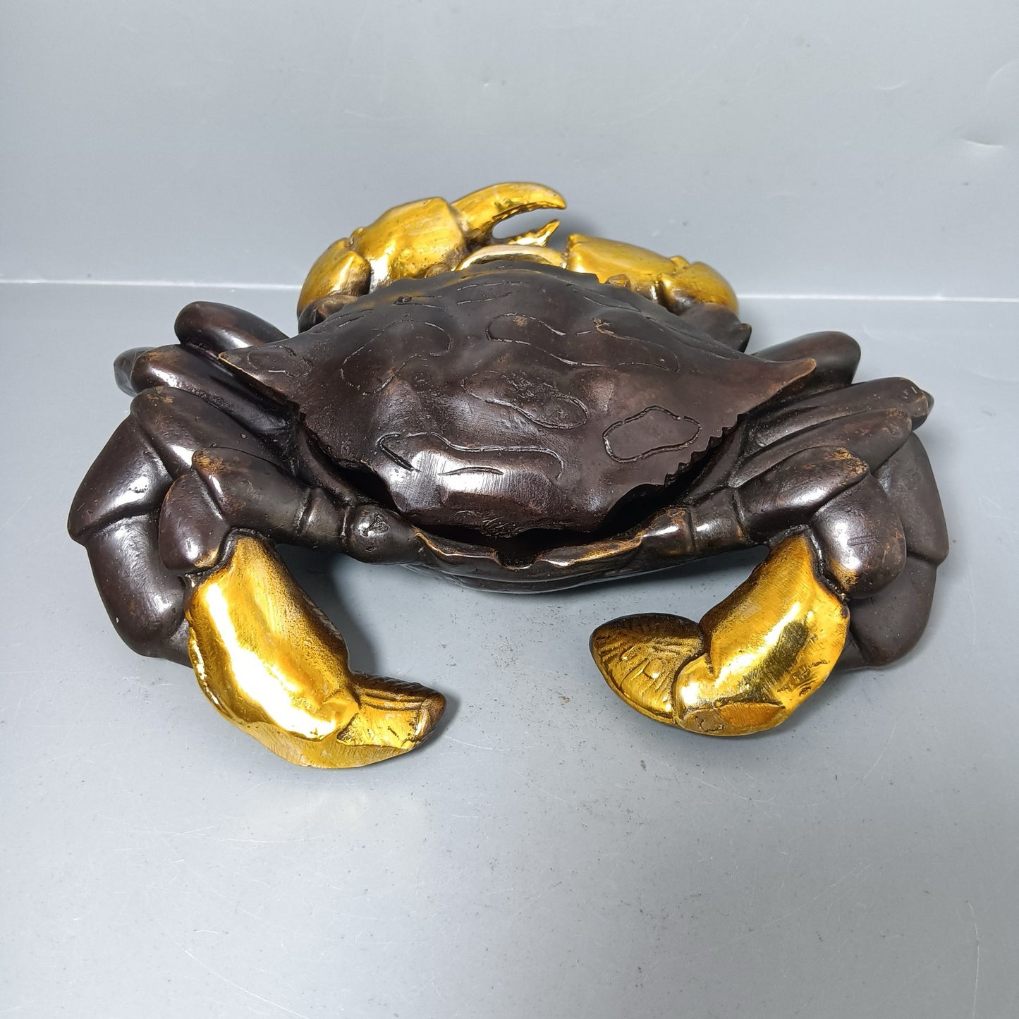 Chinese antique pure copper octagonal wealth ornaments