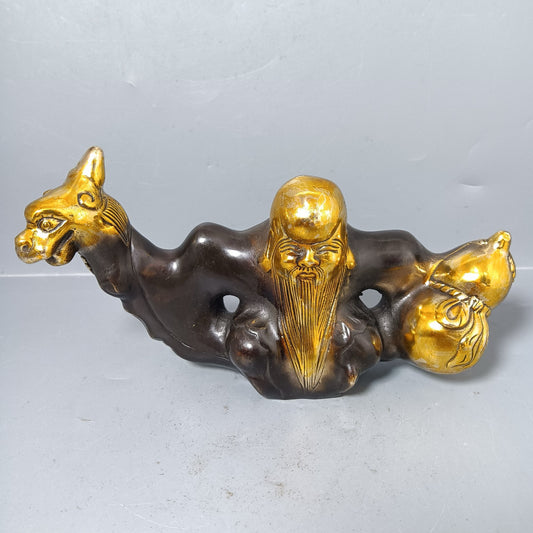 Chinese antique pure copper pen holder ornaments