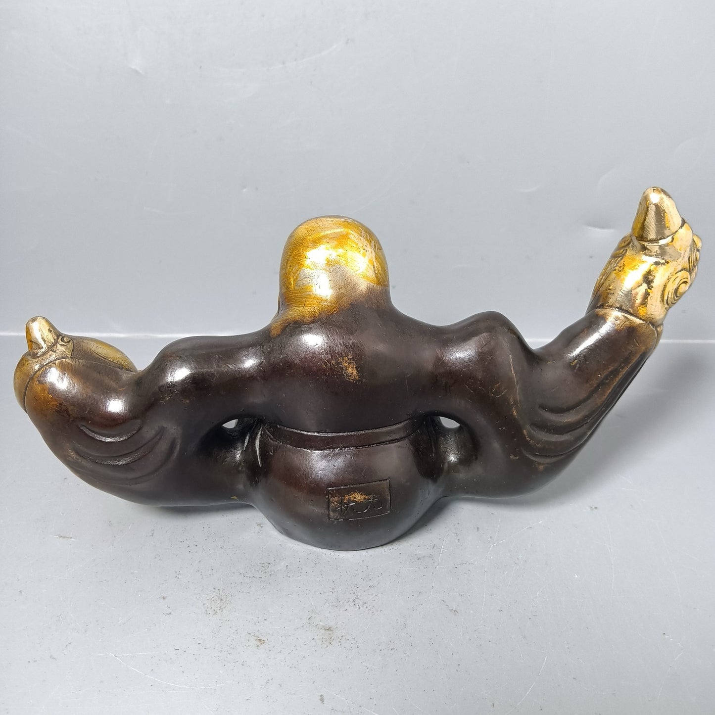 Chinese antique pure copper pen holder ornaments