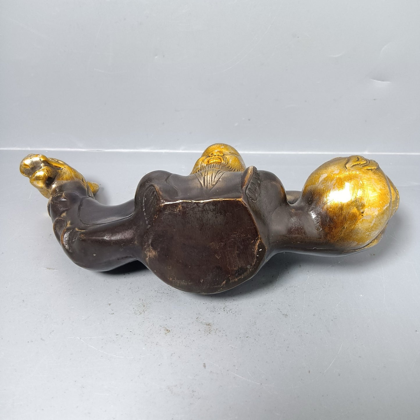 Chinese antique pure copper pen holder ornaments