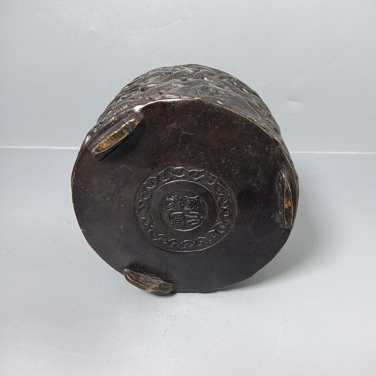 Chinese antique pure copper Qianhe furnace ornaments