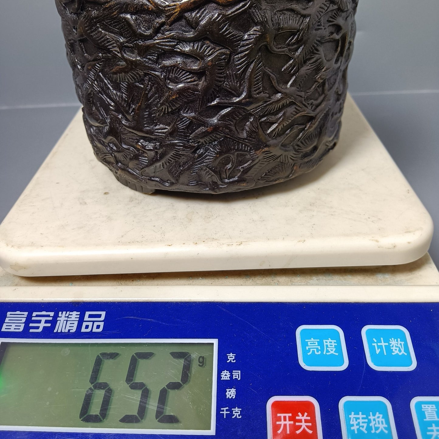 Chinese antique pure copper Qianhe furnace ornaments