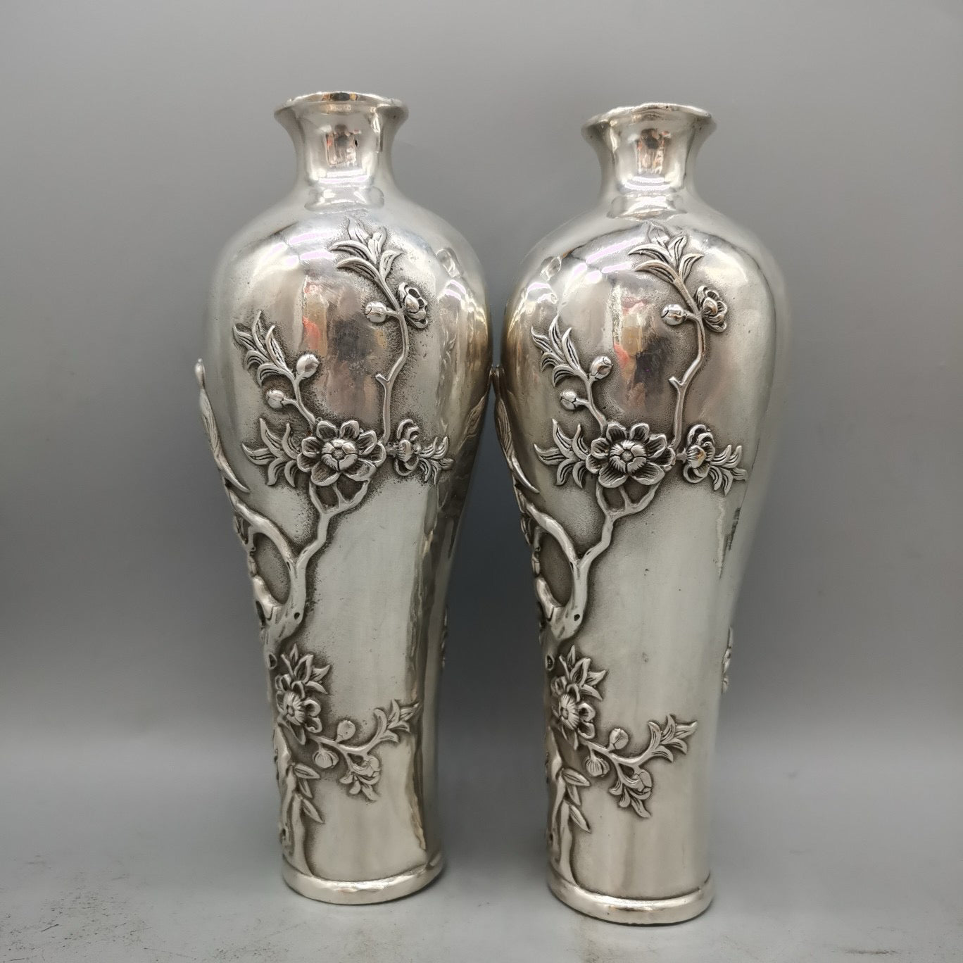 White copper home vase ornaments