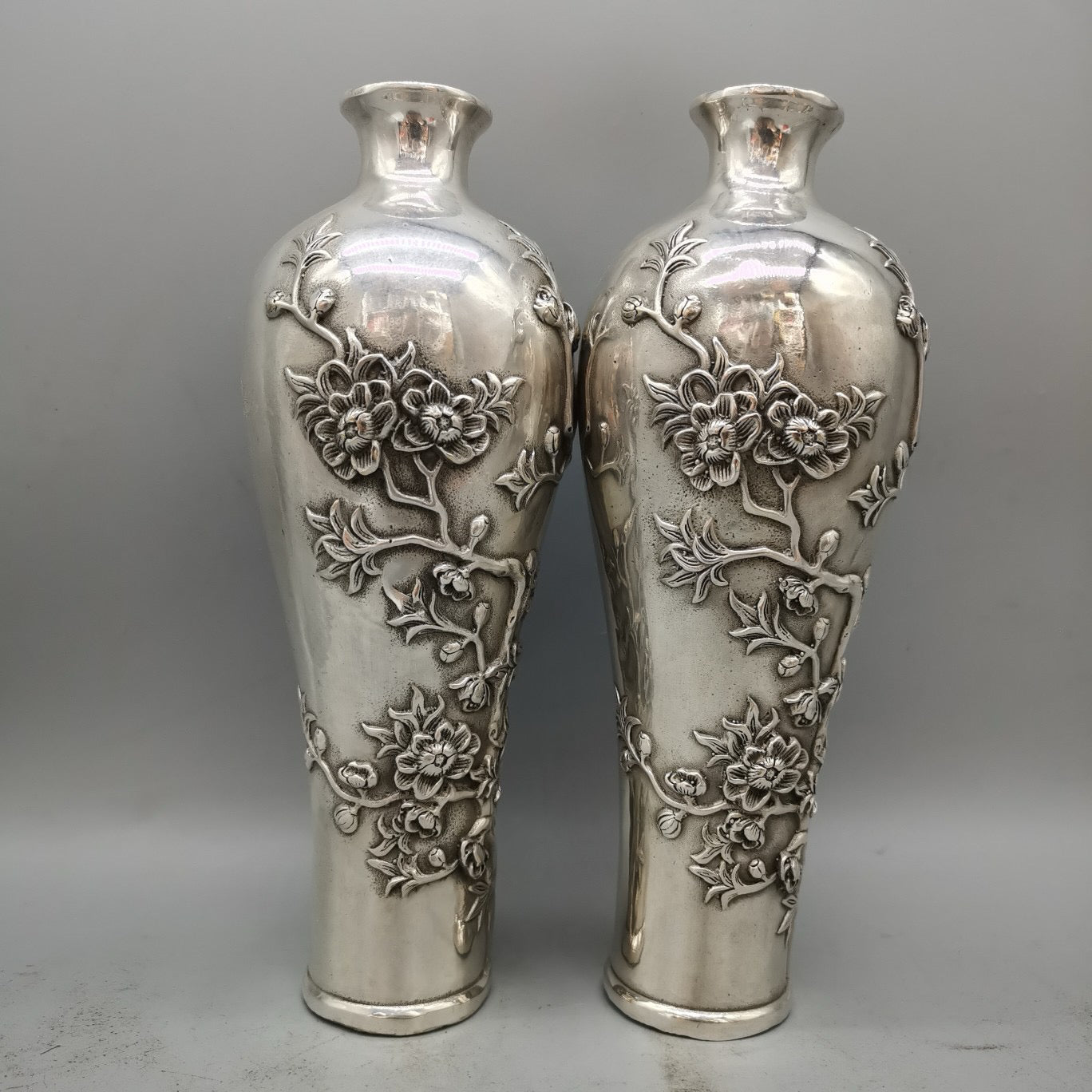 White copper home vase ornaments