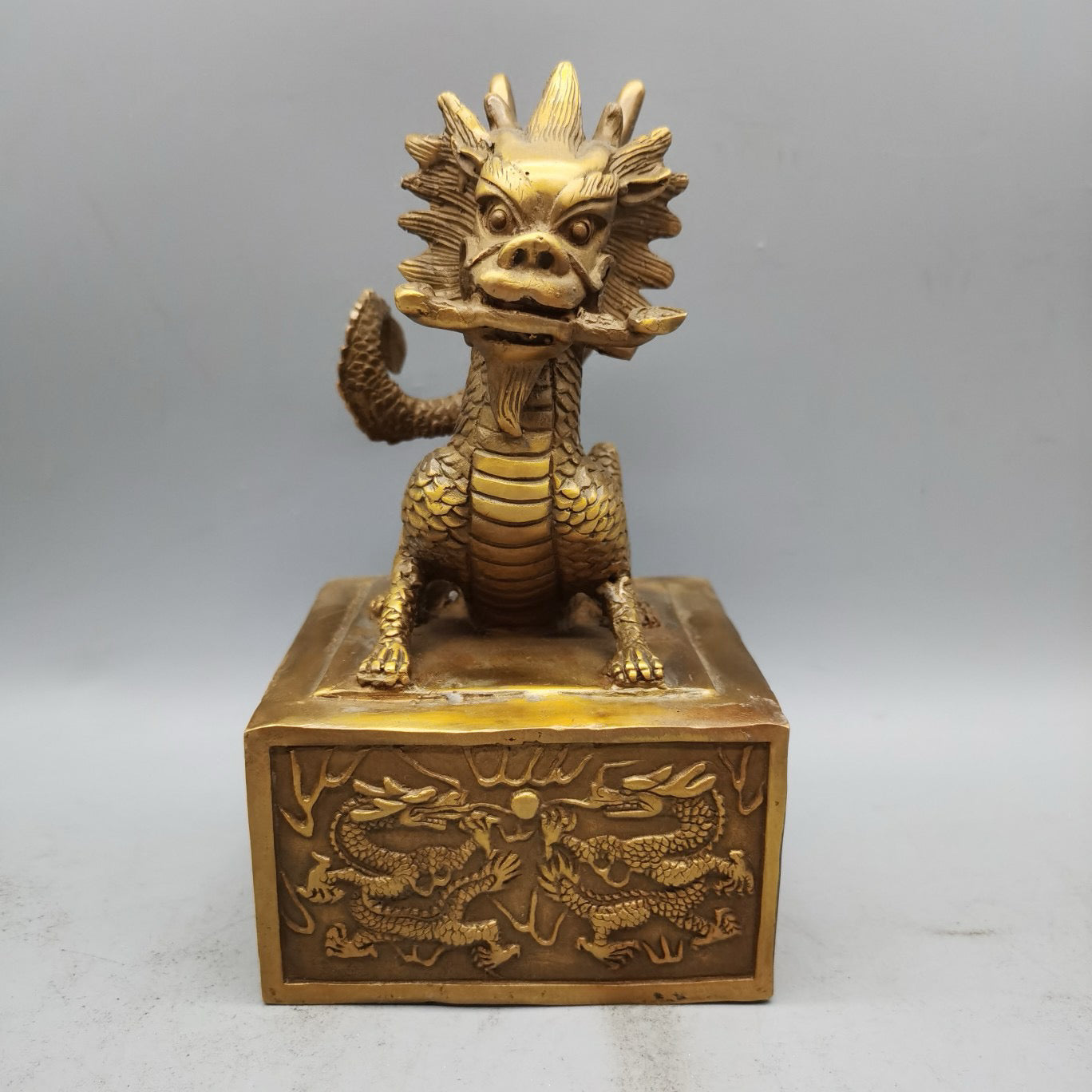 Pure Copper Dragon Title Ruyi Seal