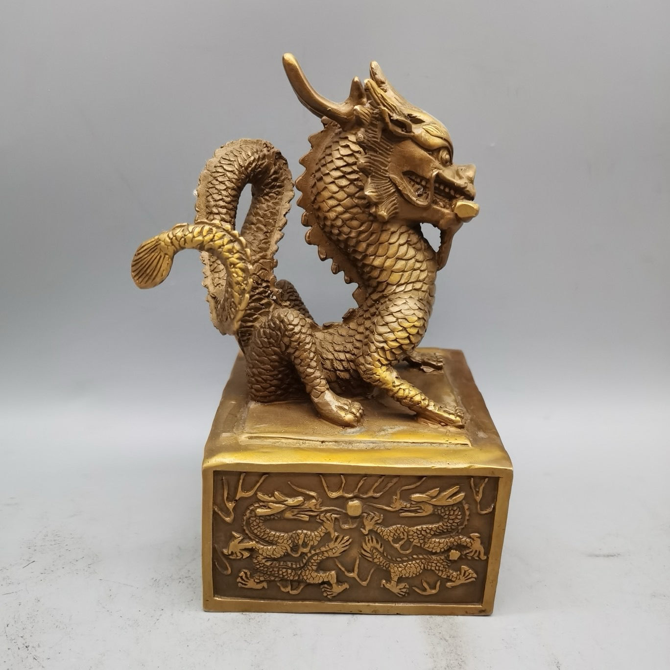 Pure Copper Dragon Title Ruyi Seal