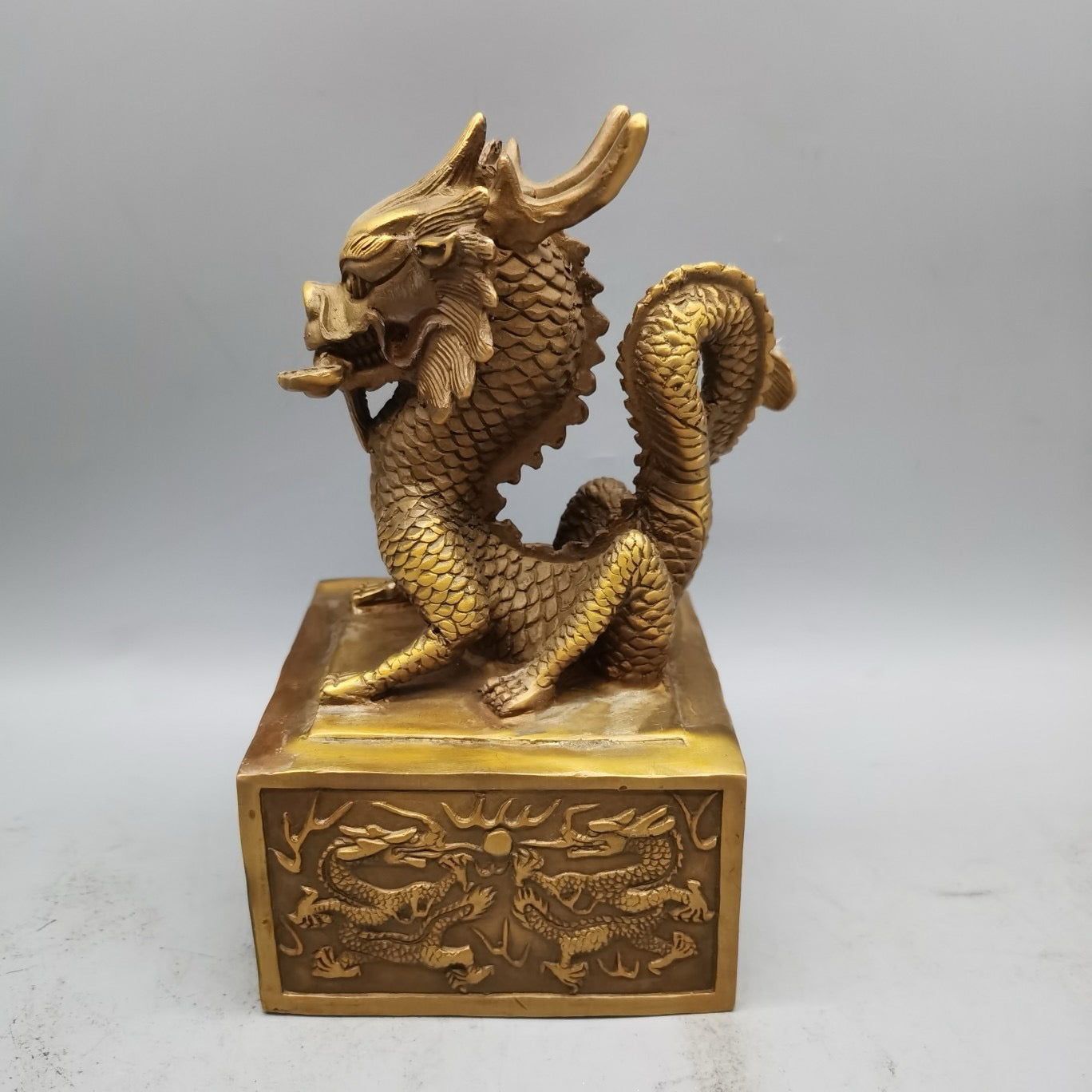 Pure Copper Dragon Title Ruyi Seal