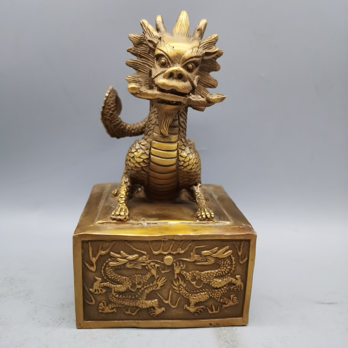 Pure Copper Dragon Title Ruyi Seal
