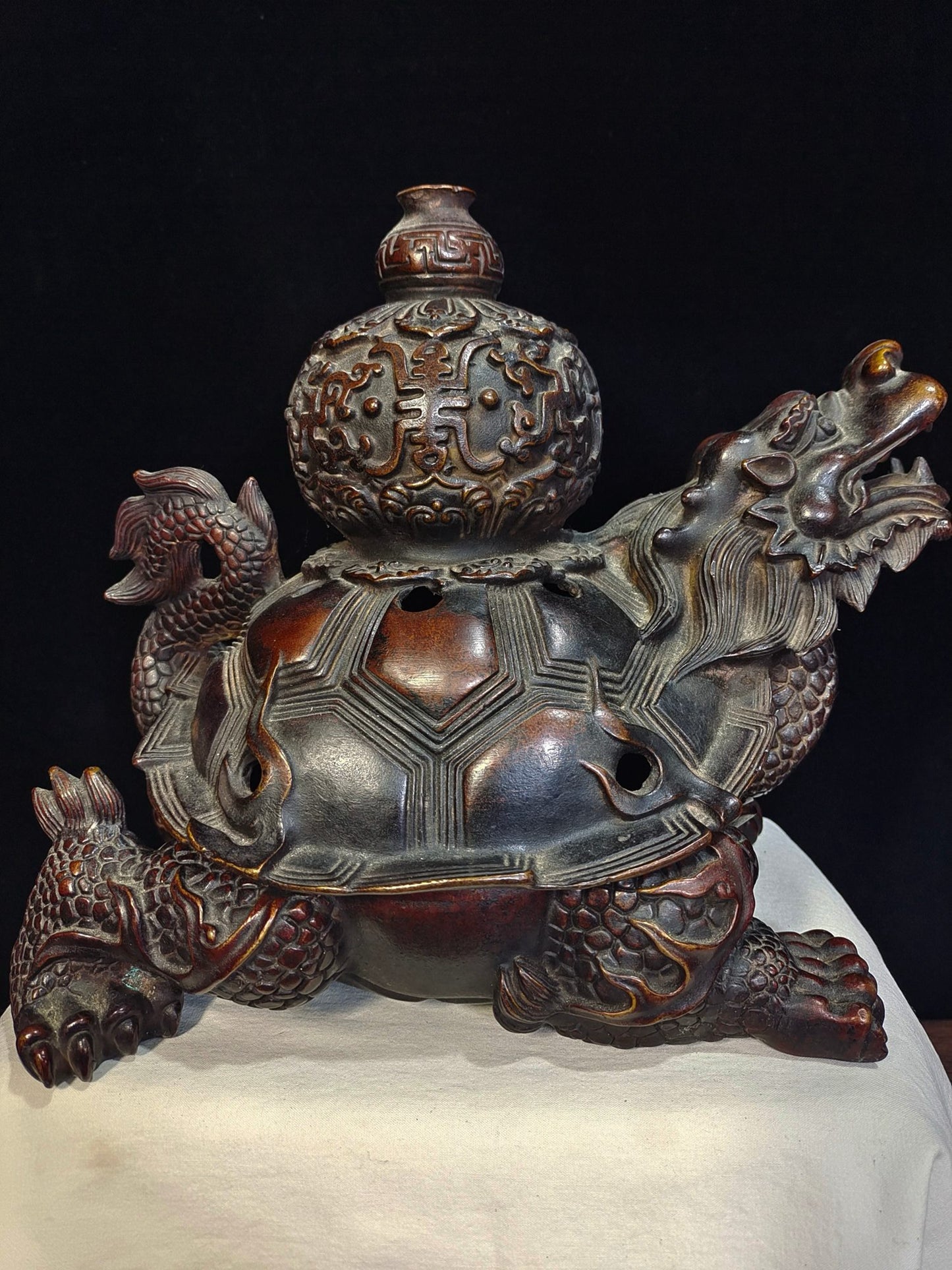 Pure copper dragon turtle longevity fumigation furnace
